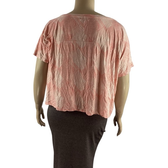 Old Navy Pink Geo Boxy Crop Top XXL - Picture 5 of 7